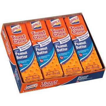 Lance Toast Chee Peanut Butter Crackers, 40Count - Set Of 2