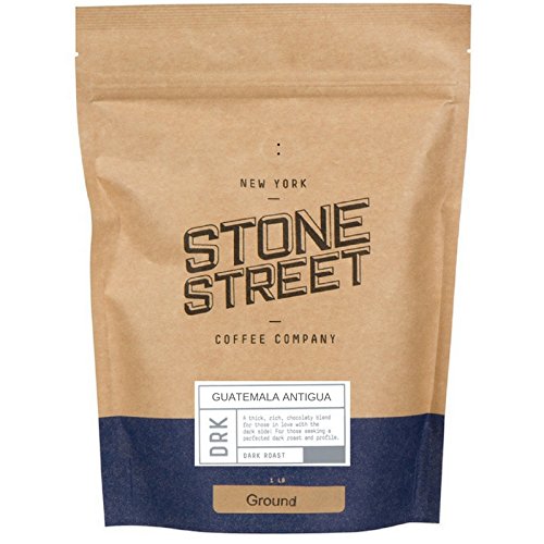 STONE STREET COFFEE COMPANY Guatemala Antigua Dark Roast Coffee, 100% Arabica, Ground, 1 LB Bag