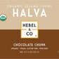 HEBEL & CO Organic Chocolate Chunk Halva, 8 Ounce, Delicious Vegan Treat