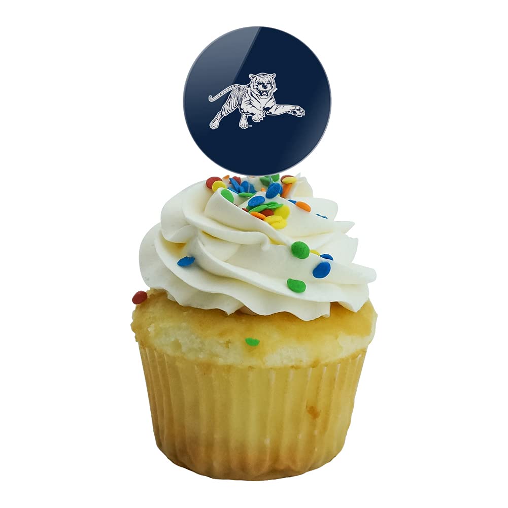 Jackson State University Primary Logo Cupcake Picks Toppers Decoration Set Of 6