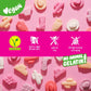 Katjes Vegan Wild Free Foam Gummy Candy, Plant-Based, 4.9oz Bags, 3 Pack, No Gelatin, Cow Girl Shapes
