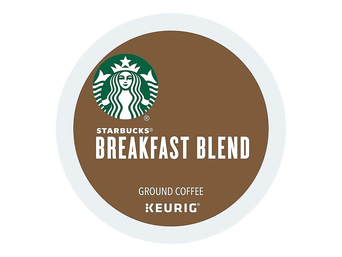 Starbucks Breakfast Blend Medium Roast Coffee for Keurig malt-inspired, 24 Count, Model SBK011111157