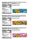 Hubba Bubba Max Bubble Gum - Variety Pack 3 Flavors (Total Of 9 Packs Of Gum) - Sour Blue Raspberry Bubble Gum - Strawberry Wate