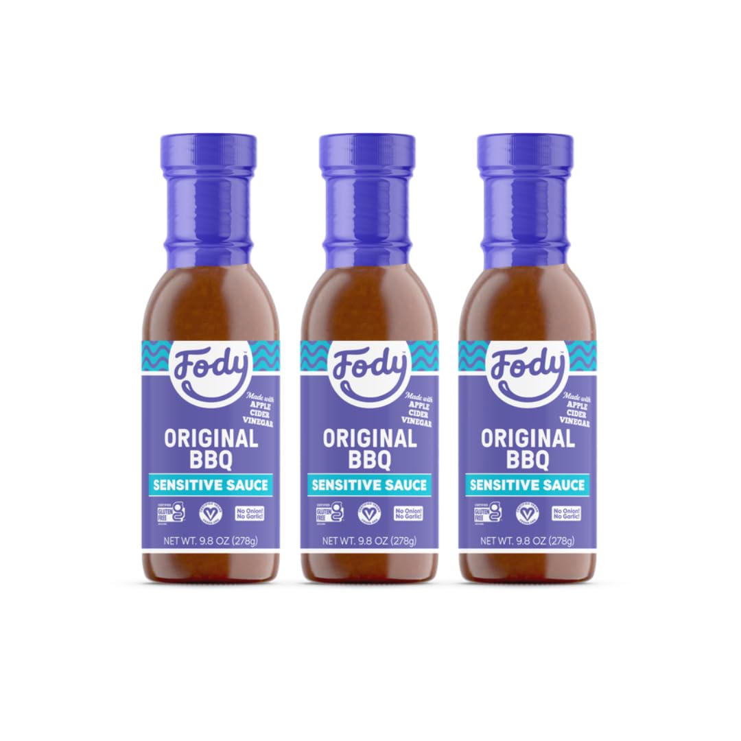 Fody Foods Vegan Bbq Sauce | Low Fodmap Certified | Gut Friendly, No Onion | Ibs Friendly Kitchen Staple | Gluten Free, Lactose