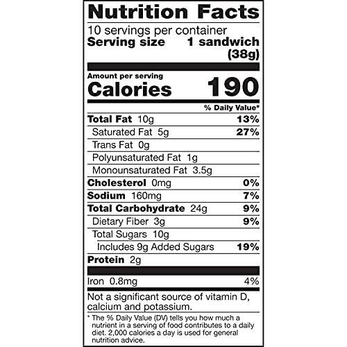 Nature Valley Biscuit Sandwiches, Coconut Butter, Snack Value Pack, 10 Ct, 13.5 Oz