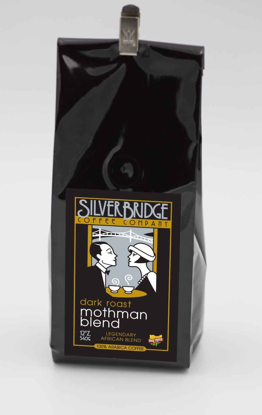 Silver Bridge Coffee Company Coffee Mothman Blend | 12Oz Specialty Coffee | Medium/Dark Roasted Smooth Bold Blend | Legendarily