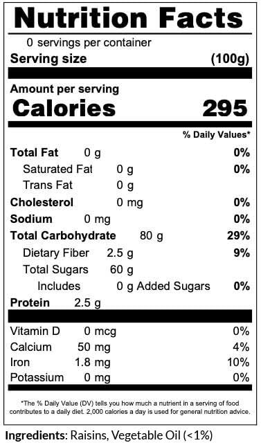 C.J. Dannemiller Raisins, Bulk 30 Lb Case, Delicious Jumbo Flame Raisins For Snacking, Trail Mix