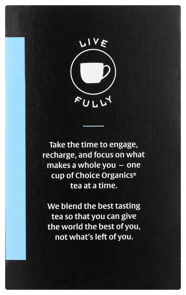 Choice Organic Teas Herbal Tea, Chamomile, 16 Tea Bags, Pack of 1