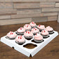 12 Pcs Window Cupcake Boxes [Made In Usa] White Bakery Cupcake Boxes With Inserts- 14'' X 10'' X 4'' Fits 12 Standard Size Cupca