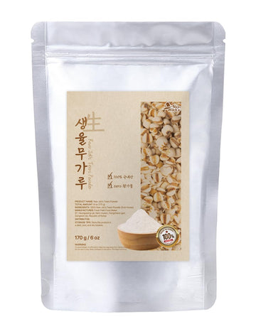 NICE WITCH'S Korean Raw Job's Tears Powder 6oz / 170g - 100% Pure Natural powder, Raw Adlay ?????
