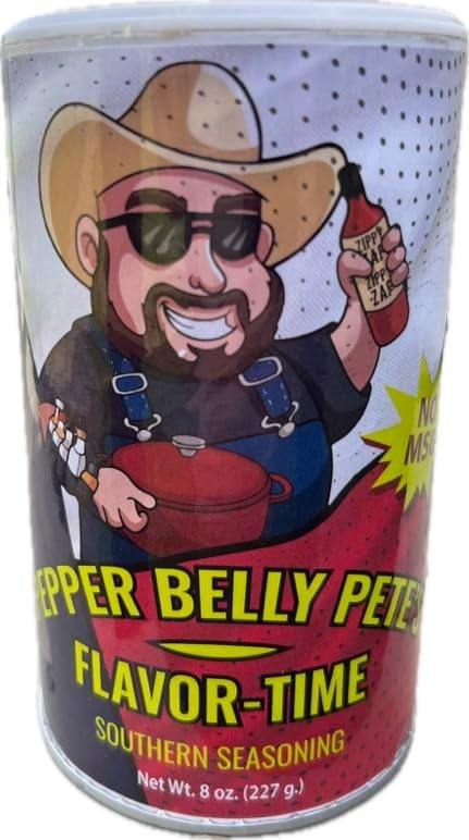 Pepper Belly Petes Flavor-Time Southern Seasoning, 8 Oz - 2 Pack