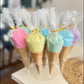 Lupy Lups Cotton Candy Party Pack of Assorted Flavors 4 Individually Wrapped 2.12oz Servings