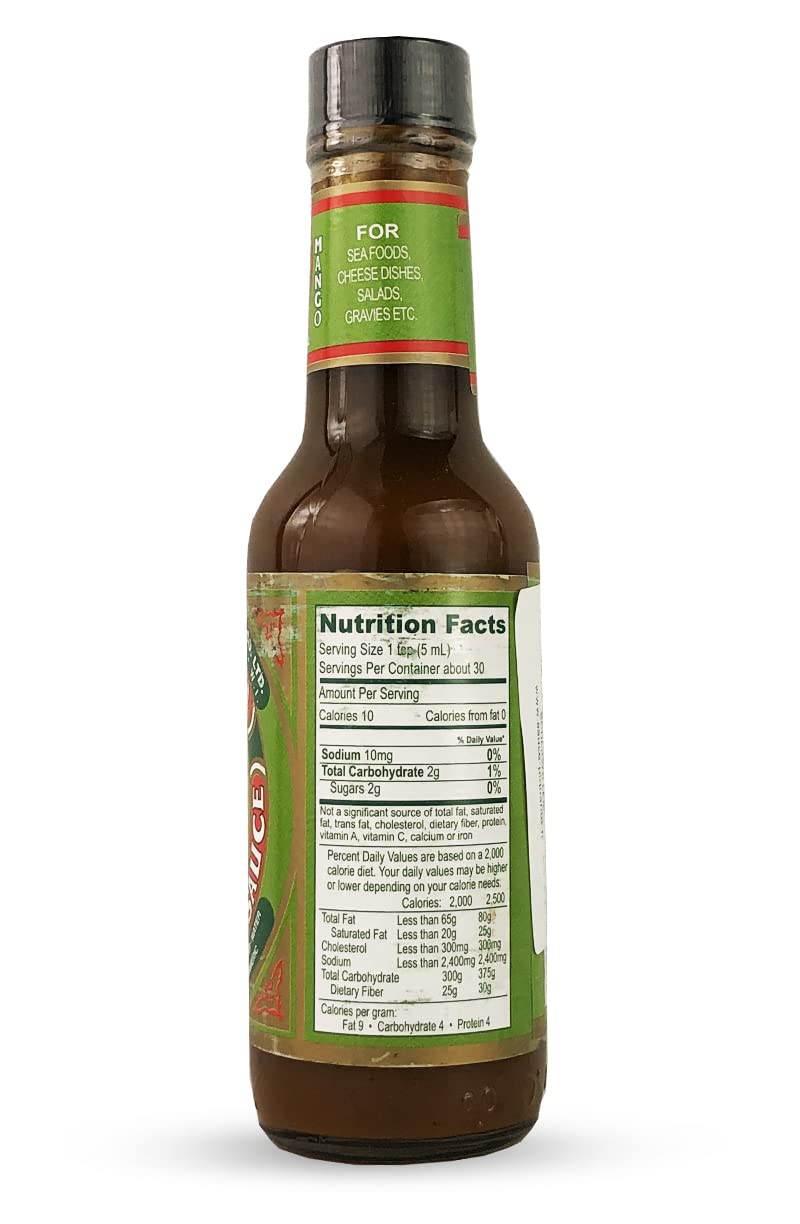 Pickapeppa Mango Sauce, Gingery, 5 Ounce (2)