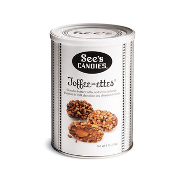 See’s Candies Toffee-ettes, 1 Pound (Pack of 1), Delicious Chocolate-Covered Toffee Treats
