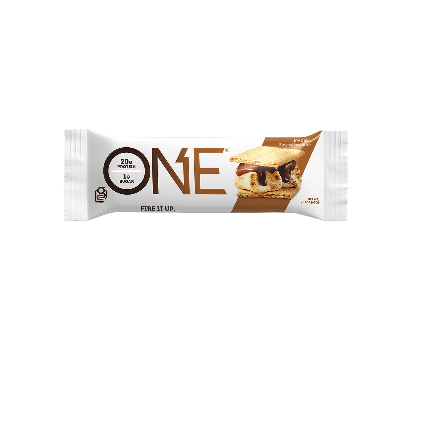 One Protein Bars, Smores, Gluten Free Protein Bars With 20G Protein And 1G Sugar, Pantry Staples, 2.12 Oz (12 Count)
