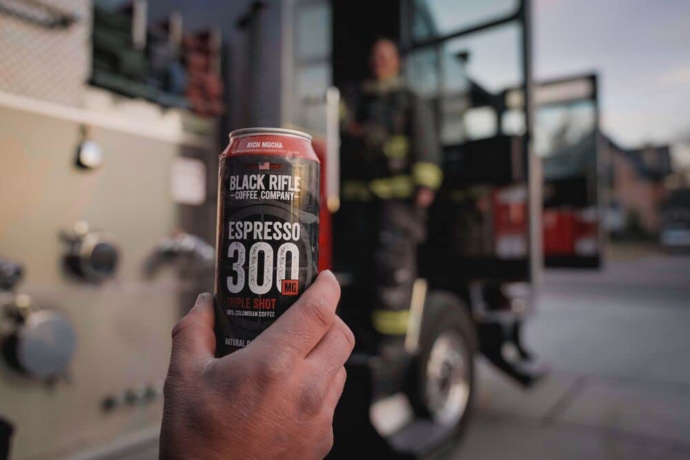 Black   Coffee Company Ready To Drink Coffee, Rich Mocha, 300mg Caffeine, 15 Fl Oz Can, 12 Count, Gluten Free