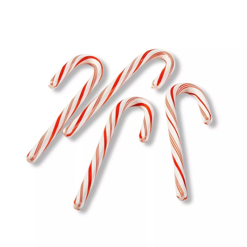 Brachs Peppermint Candy Canes - Individually Wrapped Bulk Christmas Candy Canes - Holiday Classic Candy - Stocking Stuffer Candy - Bulk Candy Box (36 Count)