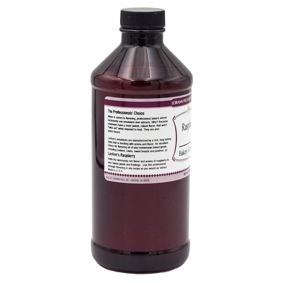 Lorann Raspberry Bakery Emulsion, 16 Ounce Bottle
