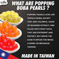 Fusion Select Boba Bursting Bobaz Popping Bobaz Pearls Fruit Tea Snack Toppings (490 Grams, Blueberry)