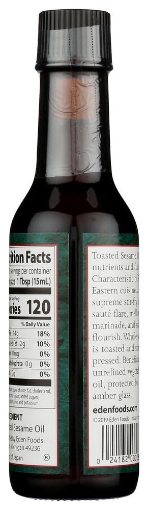 Sesame Oil - Toasted Eden Organic 5 Oz Oil