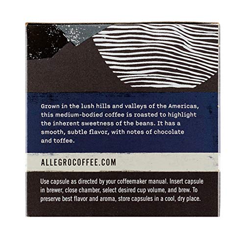 Allegro Coffee, Coffee Vienna Roast Pods 10 Count, 3.8 Ounce