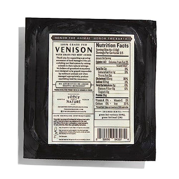 Force Of Nature Meats 100% Grass Fed, Pastured Venison Grind, 14 oz