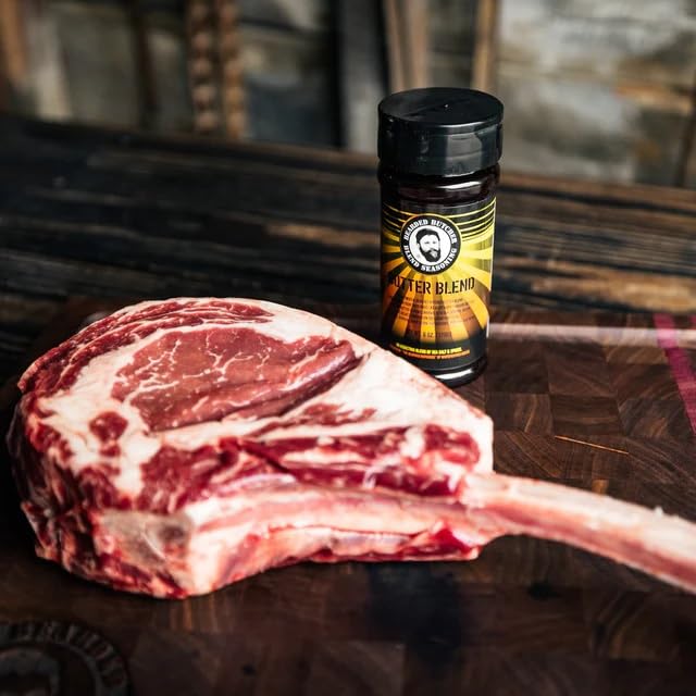 Bearded Butchers Butter Blend, 10.5 Oz Large Shaker - Silky Smooth Butter Flavor, Perfect For Chicken, Steak, Corn On The Cob, G