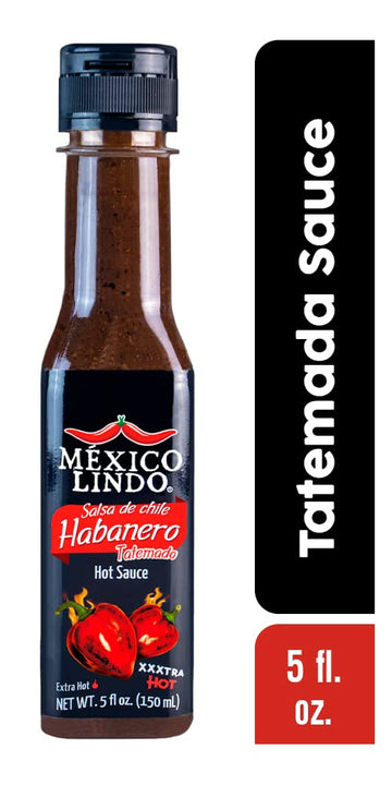Mexico Lindo Habanero Hot Sauce Xxxtra Hot | 83,200 Scoville Level | Mix of Habanero, Tatemados & Spices | Perfect for Quesadill