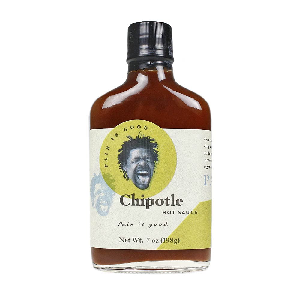 Chipotle Pepper Hot Sauce - 7oz Bottle - Made in USA with Jalapeno & Chipotle Peppers - All Natural Ingredients, Non-GMO, Gluten