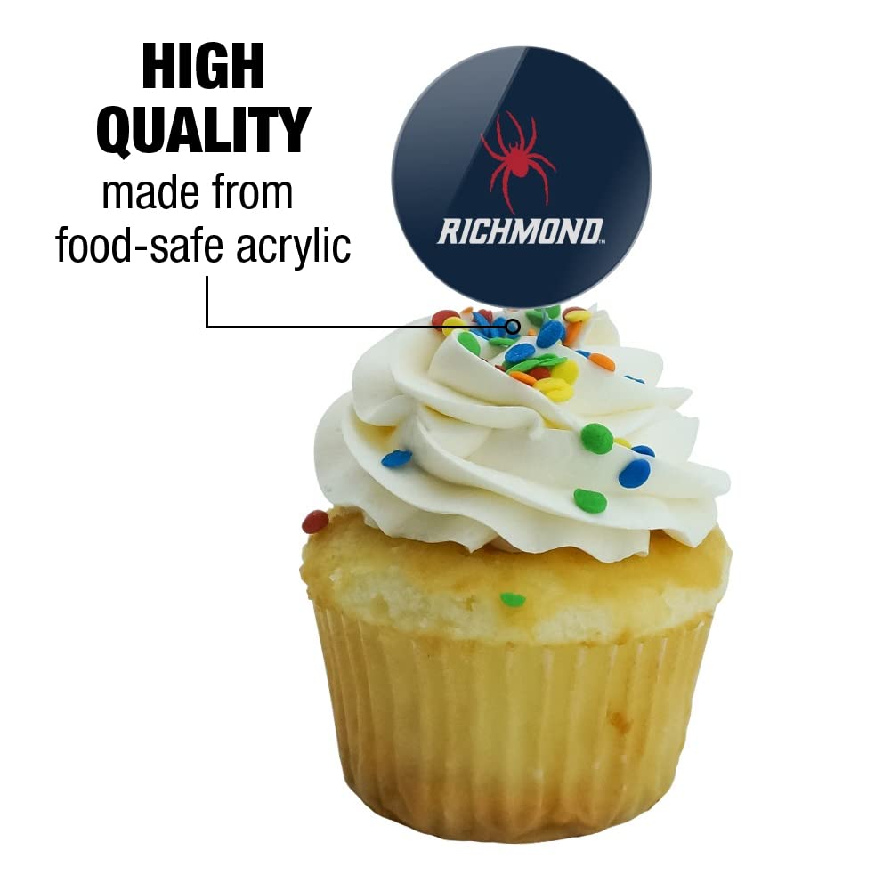 U Of Richmond Primary Logo Cupcake Picks Toppers Decoration Set Of 6
