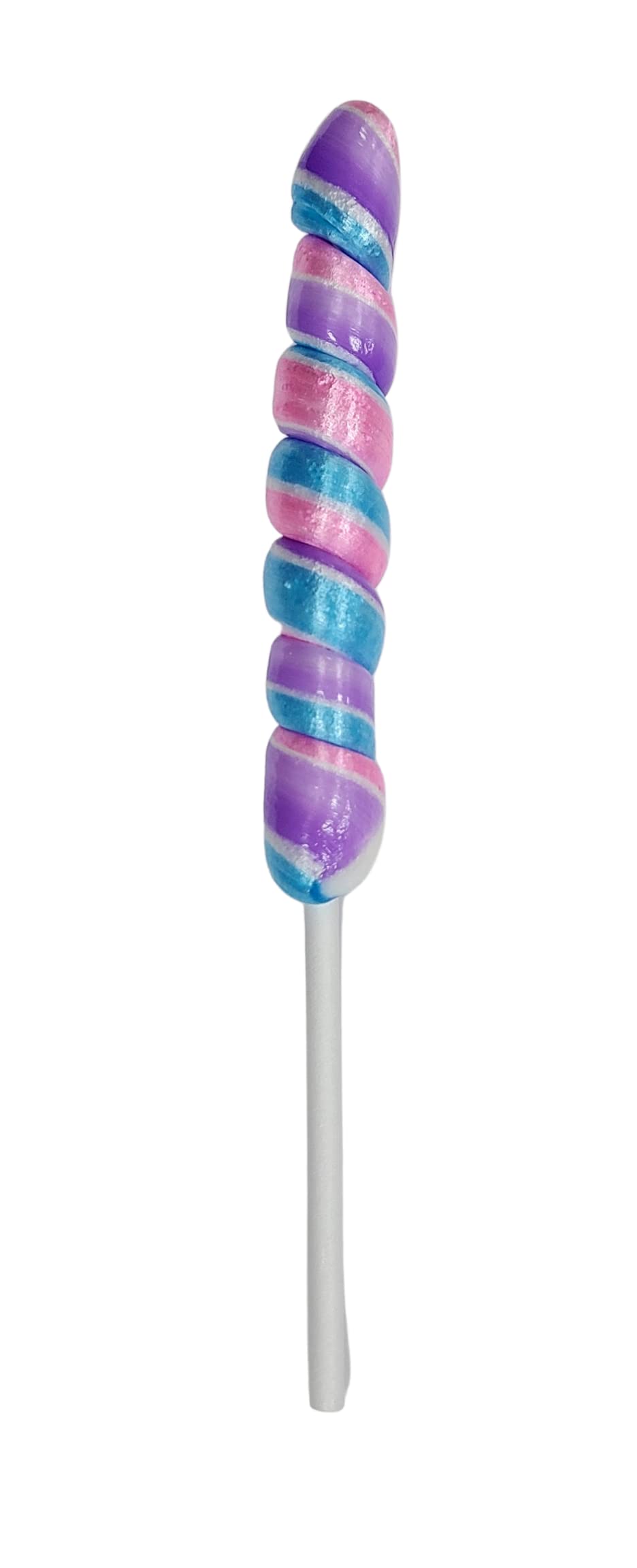 Adams & Brooks Unicorn Pops - 48 Count Lollipops, Individually Wrapped, Strawberry Flavor, Pink/Blue/Purple