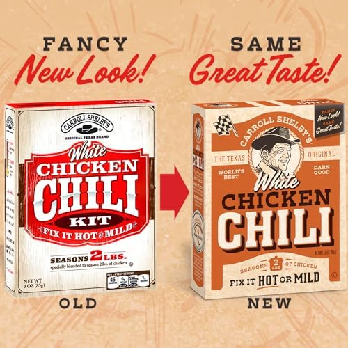 Carroll Shelby'S Original Texas Brand White Chicken Chili Kit 3Oz Box (Pack Of 8)