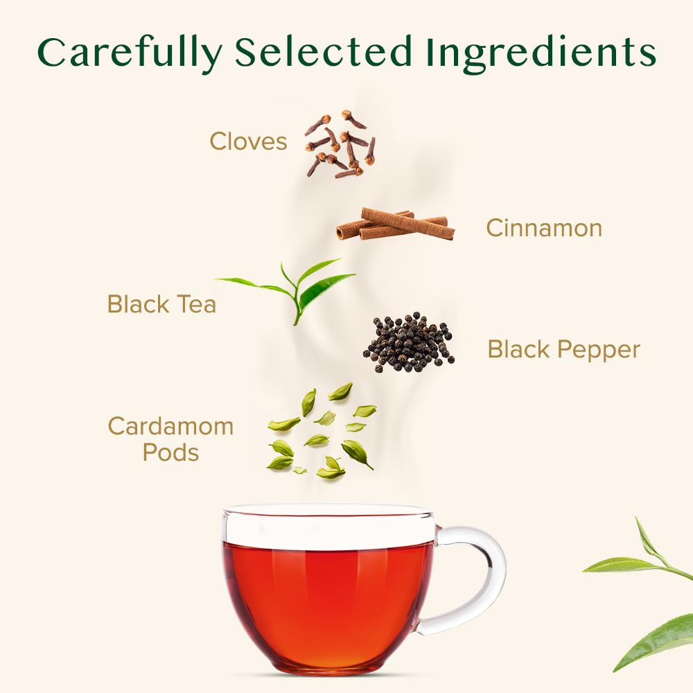 VAHDAM Masala Chai Tea - Loose Leaf 170+ Cups (340g/12oz) Blend of Black Tea with Cinnamon  Cardamom  Cloves & Black Pepper | Vacuum Sealed Pack