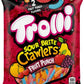 Trolli Sour Brite Crawlers, Candy, Fruit Punch, Sweet And Sour, Gummy Worms, 5 Oz