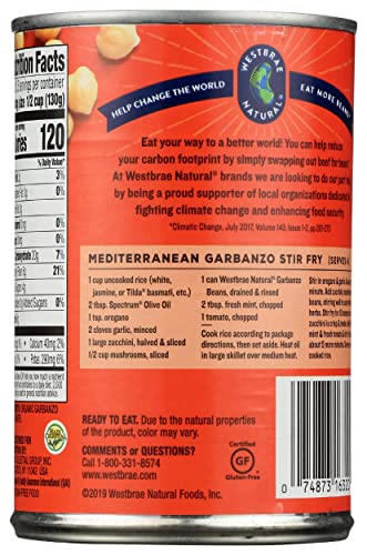 Westbrae Natural Vegetarian Organic Garbanzo Beans, 15-Ounce Cans (Pack Of 12) ( Value Bulk Multi-Pa