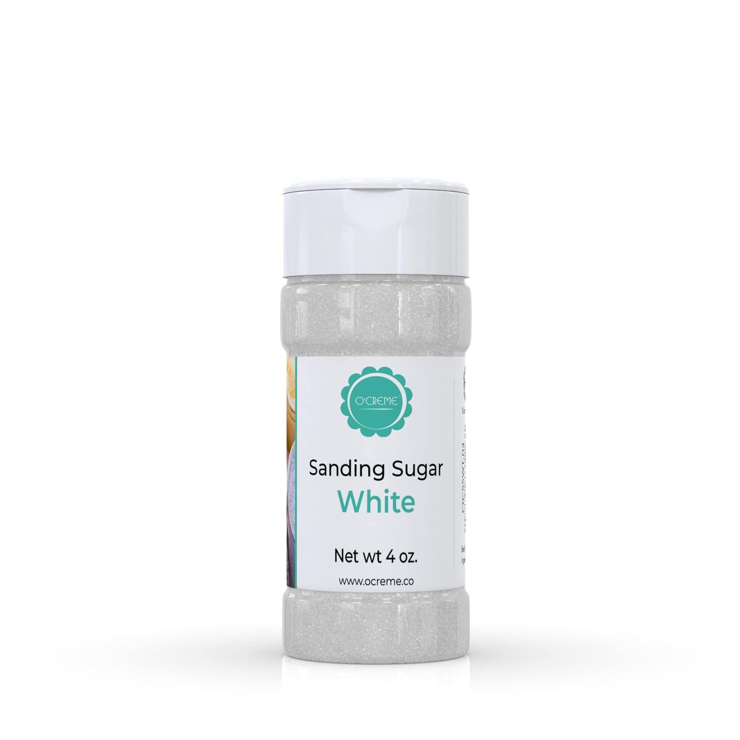 Ocreme Sanding Sugar For Cookie Decorating - Eye-Catching White Sugar Crystals For Unique Cake Toppings - Extra Sugar For Cake T