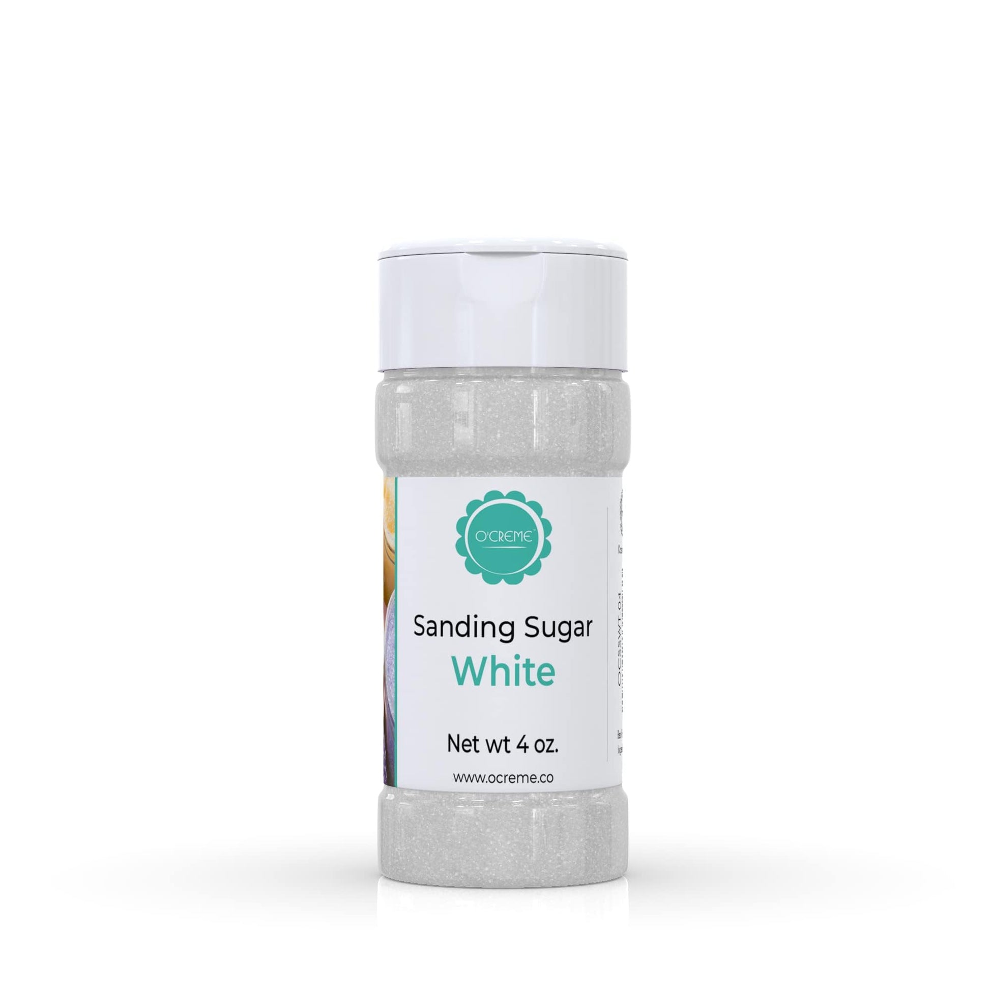 Ocreme Sanding Sugar For Cookie Decorating - Eye-Catching White Sugar Crystals For Unique Cake Toppings - Extra Sugar For Cake T