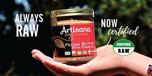 Artisana Organics - Pecan Nut Butter With Cashew, Two Ingredients Handmade Rich & Thick Spread, Usda & Qai Organic Certified, No