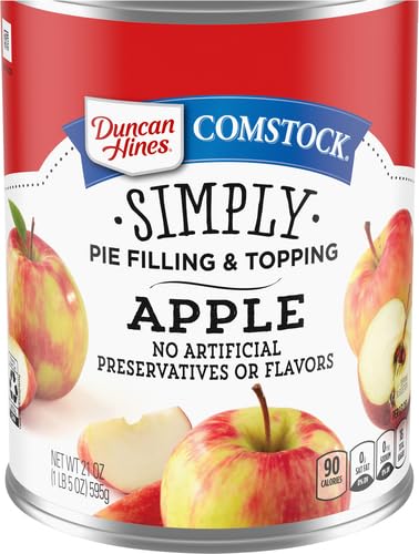 Duncan Hines Comstock Apple Pie Filling and Topping, Thanksgiving Baking, 21 oz.