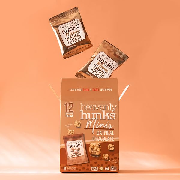 Heavenly Hunks Oatmeal Chocolate 12Ct 1.2Oz Minis (6 Pack Case / 72 Individual Packs)