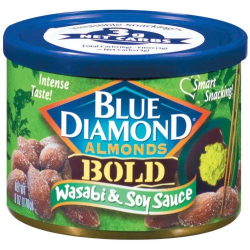 Blue Diamond Wasabi & Soy Sauce Almonds (Pack of 4)4