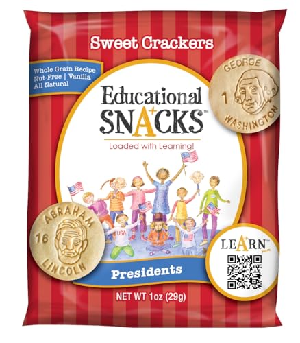 DICK & JANE EDUCATIONAL SNACKS – Nut-Free Educational Snacks for Kids, 120-Pack, 1 Ounce Each