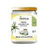 Tropical Goodness Organic Liquid Coconut Oil 16oz - Glass Jar - No Plastic, Cold Pressed, Non-GMO, Gluten-Free, for Cooking, Bak