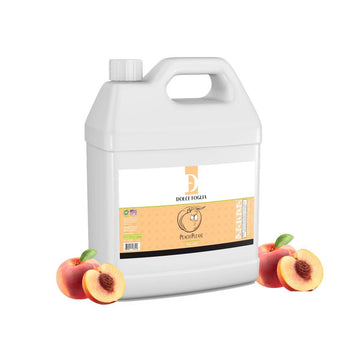 Dolce Foglia Peach Flavoring Oils - 1 Gallon Multipurpose Flavoring Oil For Candy Making, Extracts And Flavorings For Baking, Li