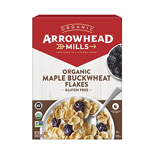Arrowhead Mills Organic Maple Buckwheat Flakes, 10 Ounce Box