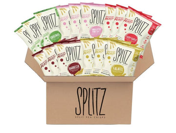 Splitz Split Pea Crisps Variety Pack (1.5Oz) 15Ct Plant-Based, Organic, Non-Gmo, Vegan, Gluten-Free, Superfoods, Healthy Snack F