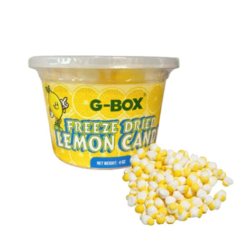 G-Box Freeze Dried Lemonheads Candy (4 Oz Lemon Candy), Tiktok Trend Items, Delightful Crunchy, Citrus Flavorful Burst, Air-Tigh