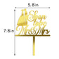 Qertesl Soon To Be Mr & Mrs Cake Topper-Acrylic Bride Shower Cake Decoratin,For Wedding Engagement Theme,For Wedding Shower/Bach