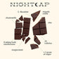 Alice Nightcap 2-Pack Functional Mushroom Chocolates, Supports Deep Sleep, Cream, 3.68 inches