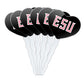 GRAPHICS & MORE Cupcake Picks Set of 6 - Acrylic Heart Toppers - East Stroudsburg University of Pennsylvania - One Size